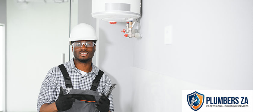 Geyser repair plumbing services by Plumbers ZA fixing hot water systems in Gauteng