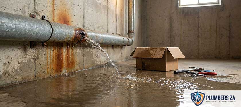 Professional plumber for burst water pipe services in Gauteng